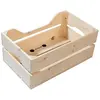 Image de Caisse Racktime arrière bois avec anse sur porte bagage compatible vae et systeme racktime snapit WOODPACKER 2.0 49x24x29 cm