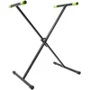 Image de Gravity Ksx 1 - Stand Clavier - ModÃ¨le En X - Acier ThermolaquÃ© - Coloris Noir