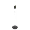 Image de Gravity Ms 23 - Pied Micro Droit Ã Base Ronde - Hauteur 100-168 Cm - Acier - Noir