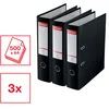 Image de Classeurs Ã Levier Esselte Essentials A4 75mm Noir, Lot De 3