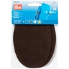 Image de Renfort imitation daim Thermocollant 2 pcs 9 x 13,5 cm Noir