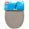 Image de Renfort imitation daim Thermocollant 2 pcs 10 x 14 cm Gris clair
