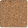 Image de Plaque de liège carrée - 10 x 10 cm x 6 mm - 4 pcs