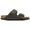 Image de Mules Birkenstock Arizona Sfb Cuir W Marron - 35