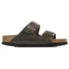 Image de Mules Birkenstock Arizona Sfb Cuir W Marron - 38