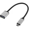 Image de Renkforce USB CÃ¢ble de raccordement [1x USB-C? mÃ¢le - 1x USB 3.0 femelle type A] RF-USBA-MS-01 gainÃ©