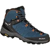 Image de Salewa - Chaussures de trekking en GORE-TEX® - Alp Trainer 2 Mid GTX M Dark Denim/Fluo Orange pour Homme - Taille 44 - Bleu