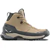 Image de Salewa - Chaussures de trekking - Puez Leather Mid Ptx W Quicksand/Onyx en Cuir - Taille 37 - Beige