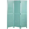 Image de Paravent HWC-C30, cloison de sÃ©paration, pare-vue, brise-vue, style shabby, vintage 170x120cm   vert