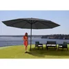Image de Parasol Meran Pro, Parasol Pour MarchÃ© Sans Volants Ã 5m Polyester/Alu 28 Kg   Anthracite Sans Socle