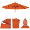 Image de Toile Pour Parasol De Gastronomie En Bois Hwc-C57, Rond Ã4m Polyester 3kg   Terre Cuite