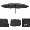 Image de Toile Pour Parasol Meran Pro, Parasol De MarchÃ© Gastronomique Avec Volant Ã 5m, Polyester   Anthracite
