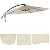 Image de RevÃªtement De Rechange Pour Deluxe Parasol Hwc-D14, RevÃªtement De Parasol Ronde Ã 3m   CrÃ¨me Sans Flap