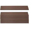 Image de Lot De 7 Lattes Pour Brise-Vue En Wpc Sarthe, Planches Brise-Vent, Env. 1mÂ²   90cm, Brun