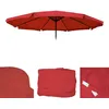 Image de Toile Pour Parasol Meran Pro, Parasol De MarchÃ© Gastronomique Avec Volant Ã 5m, Polyester   Bordeaux