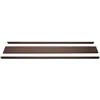 Image de Set De Finition Pour Brise-Vue Wpc Sarthe, Profil De Finition Brise-Vent, Poteaux Wpc   180cm, Brun