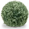 Image de Arbuste artificiel HWC-L77, boule de buis plante dÃ©corative boule de buis plante artificielle Buxus, Outdoor Ã 55cm   blanc