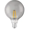 Image de Ledvance Ampoule Led Intelligente Avec Wifi, Culot E27, Gradable, Blanc Chaud (2500k), Forme Globe, Filament Clair Dans Un Verre FumÃ©, Remplacement Des Ampoules De 48w, ContrÃ´lable Avec Alexa, Google
