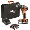 Image de AEG - Perceuse Ã  percussion compacte 18 V Li-Ion 2.0 Ah 50 Nm 2 vitesses - BSB18C2 LI-202C