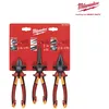 Image de Lot de 3 pinces VDE MILWAUKEE - universelle coupante et bec long 4932464575
