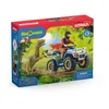 Image de schleich Dinosaurs Fuite sur quad face au vÃ©lociraptor