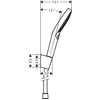 Image de Hansgrohe - Set support mural 120 3jet PowderRain avec flexible de douche 160 cm chromÃ© - Raindance Select S