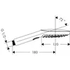 Image de Hansgrohe Raindance Select E 120 Douchette 3 jets, 26520340