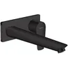 Image de Talis E Mitigeur de lavabo encastrÃ© mural noir mat, bec 225mm, bonde Ã  Ã©coulement libre (71734670)