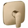 Image de Set de finition pour mitigeur douche encastrÃ© bronze brossÃ© Talis E