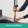 Image de Mitigeur de cuisine HANSGROHE Talis M54 , avec douchette extractible 1 jet noir mat - 72808670