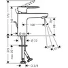 Image de Hansgrohe Vernis Blend Mitigeur de lavabo monocommande 100  en mÃ©tal, 71559000