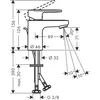 Image de Mitigeur de lavabo HANSGROHE Vernis Blend avec tirette et vidage synthÃ©tique chromÃ© - 71550000