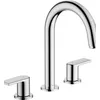 Image de Hansgrohe - MÃÂ©langeur robinet HANSGROHE Vernis Shape 3 trous ChromÃÂ© avec tirette et vidage synthÃÂ©tique  - Rose