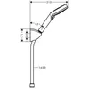 Image de Hansgrohe Vernis Blend Set avec douchette 100 Vario et flexible de douche, 26278000