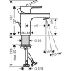 Image de Mitigeur de lavabo 70 hansgrohe Vernis Shape noir mat