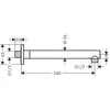 Image de Hansgrohe Vernis Shape Bras de douche, 26405670