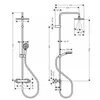 Image de Hansgrohe Vernis Shape 230 Colonne de douche 1 jet avec mitigeur thermostatique, 26286670