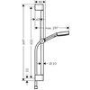 Image de Hansgrohe Pulsify Select S Ensemble de douche 105 avec barre de douche, 24161000