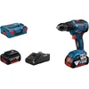 Image de Perceuse-visseuse BOSCH GSR 18V-55 - 2 batteries 18V 4.0Ah chargeur, coffret - 06019H5200