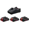 Image de Pack de 3 batteries 18 V ProCORE 4 Ah + chargeur GAL 18V-40 BOSCH 0615990N2G