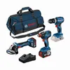 Image de KIT 3 Outils BOSCH GSB/GDX/GWS 18V 5.0Ah + 2 X 5.5AH - 0615990N31