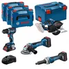 Image de KIT 4 Outils GSR/GWS/GKM/GGS - BOSCH - avec 1 x ProCore 18V 4.0Ah + 2 x ProCore 18V 5.5Ah - chargeur - L-BOXX - 0615990N3A