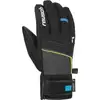 Image de Gants de ski REUSCH Louis R-TEX XT (black melange/safety yellow/blue)