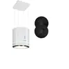 Image de Tron Ambience Hotte îlot aspirante Ø 38 cm 540 m³/h - 3 vitesses - Classe A - Blanche en occasion ou reconditionné