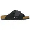 Image de Sandales plates BIRKENSTOCK  KYOTO SUE NUB LEATH BLACK M 1022566 P32182750