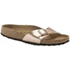 Image de Birkenstock - Mules en matière synthétique - Madrid Birko-Flor Narrow Copper en Cuir - Taille 37 - Rose