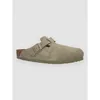 Image de Birkenstock Boston Suede Leather Sandales Vert - 38
