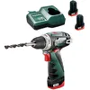 Image de Metabo Powermaxx BS Basic - Set perceuse visseuse Li-Ion 10.8V (2x batterie 2.0Ah) - 34Nm