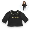 Image de Corolle MC T-SHIRT NOIR & OR MANCHES LONGUES