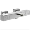 Image de Mitigeur bain douche thermostatique Universal carrÃ© Chrome